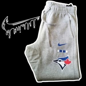 Nike Toronto Blue Jays Sweat Pants Men Medium Grey MLB N804 06G